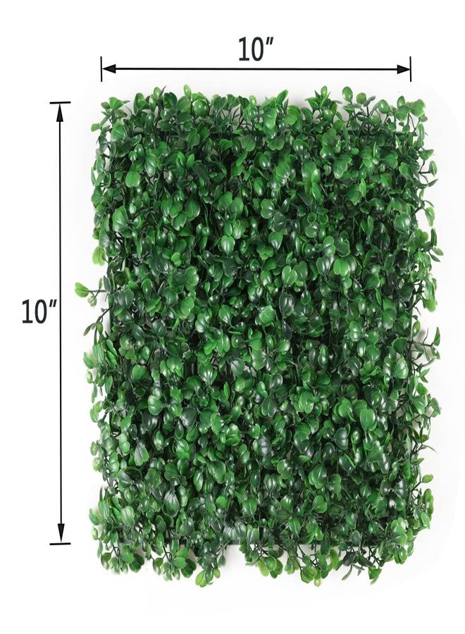 Boshen 10" x 10" Artifical Boxwood Panels Grass 8PCS Grass Wall Backdrop Boxwood Hedge Wall Greenery Backdrop UV Protected Artificial Grass Wall Decor for Party Wedding Backyard Indoor Outdoor - Image 3